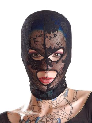 Bad Kitty Bad Kitty Spitzenkopfmaske mit Augen-/Mundöffnung