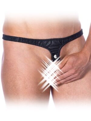 Rimba Leder-Taillengurt mit Penis-Hodenring