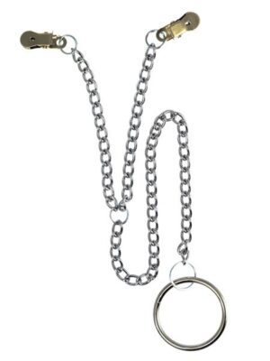 Rimba Nippelklemmen mit Penisring und Kette
