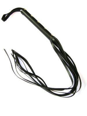 Rimba Lederpeitsche mit 8 Riemen (M)