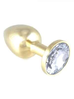 Rimba Buttplug mit klarem Kristall (140g)