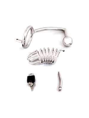 SinEros Chastity Cage with Screw: Keuschheitskäfig mit 45mm Ring