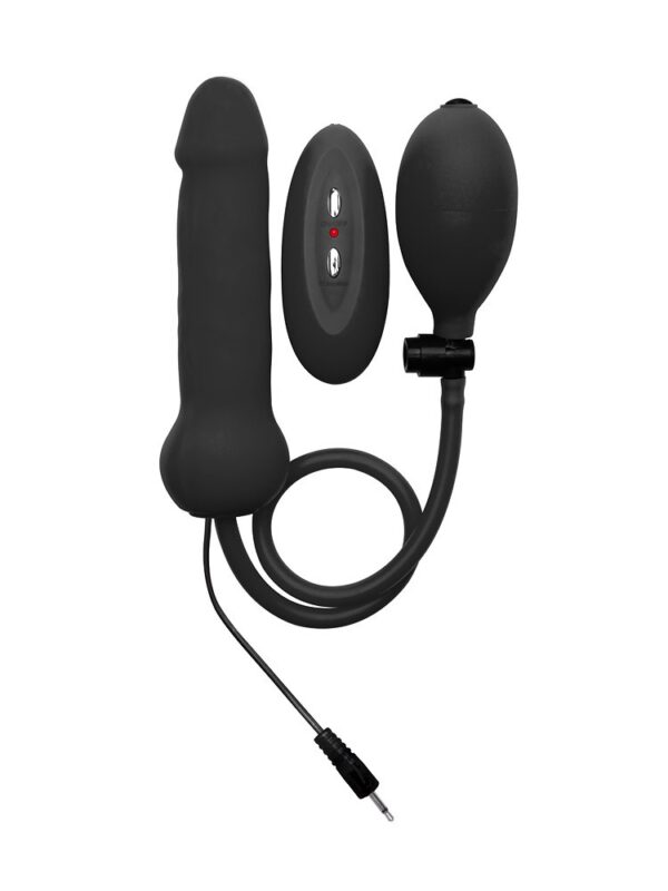 Shots Toys Ouch! Inflatable Vibrating Dong: Vibroplug mit Pumpe