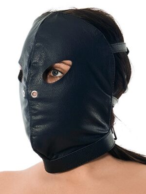 Rimba Leder-Kopfmaske mit Schnallen