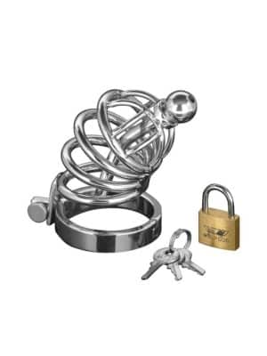 Master Series Master Series Asylum 4 Ring Chasity Cage: Edelstahl-Peniskäfig