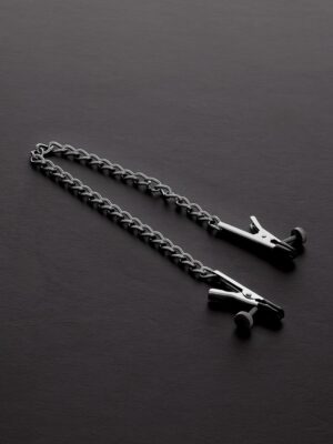 TRIUNE Triune Alligator Adjustable Nipple Clamps: Edelstahl-Nippelklemmen mit Kette